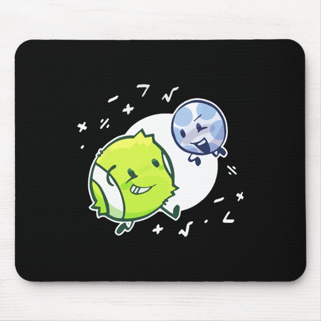 Tennis Ball And Golf Ball Duo Math  Mouse Mat (Front)