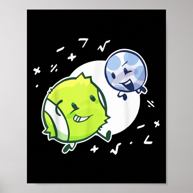 Tennis Ball And Golf Ball Duo Math T-shirt_1.png  Poster (Front)