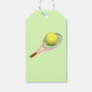Tennis Ball and Racket Gift Tags