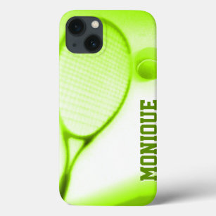 Tennis ball and racket sports green ipadcase Case-Mate iPhone case