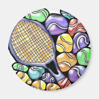 Tennis Ball and Racquet Magnet