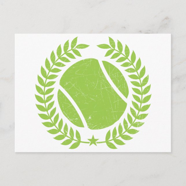 Tennis Ball and tennis Team Vintage design Postcard (Front)