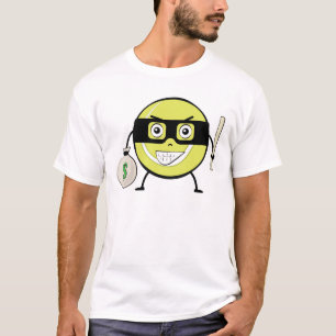Tennis Ball Bandit - Funny Character Illustration T-Shirt