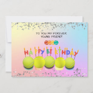 Tennis ball birthday cupcake colourful background  invitation