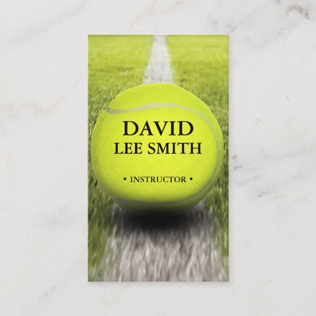 Tennis Ball Business Card (Front)