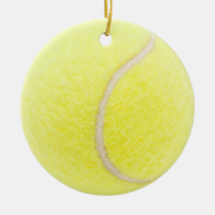 Tennis Ball Ceramic Tree Decoration