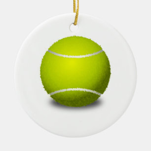Tennis Ball Ceramic Tree Decoration
