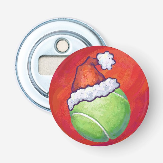 Tennis Ball Christmas Bottle Opener (Front)