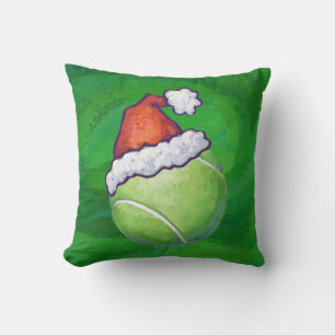 Tennis Ball Christmas Green Cushion