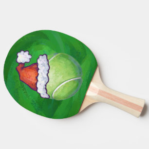 Tennis Ball Christmas Green Ping Pong Paddle