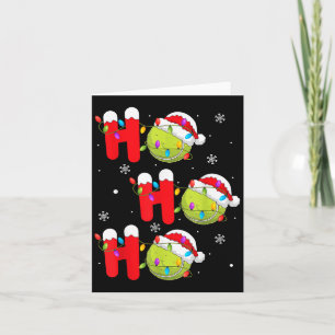 Tennis Ball Christmas Ho Ho Ho Santa Srts Player X Card