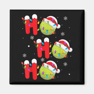 Tennis Ball Christmas Ho Ho Ho Santa Srts Player X Magnet