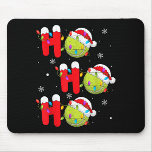 Tennis Ball Christmas Ho Ho Ho Santa Srts Player X Mouse Mat