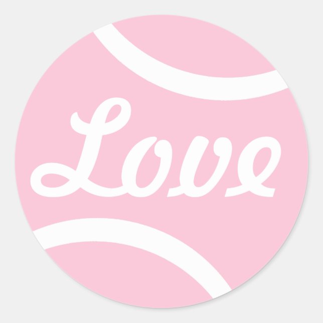 Tennis Ball Classic Round Sticker (Front)