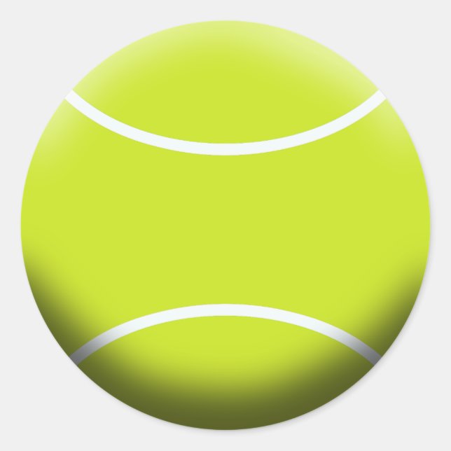 TENNIS BALL CLASSIC ROUND STICKER (Front)