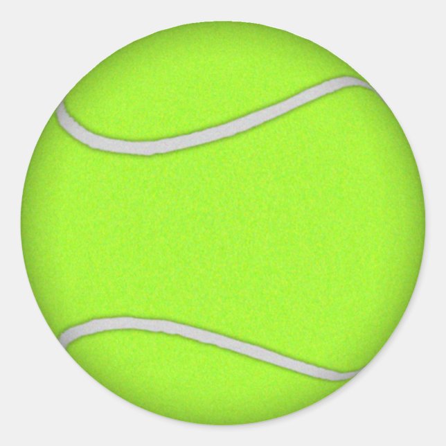 Tennis Ball: Classic Round Sticker (Front)