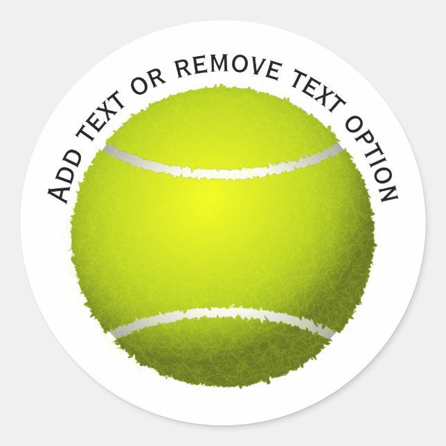 Tennis Ball Classic Round Sticker (Front)