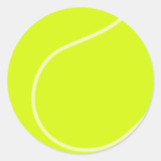 Tennis Ball Classic Round Sticker
