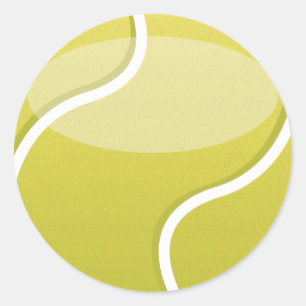 Tennis Ball Classic Round Sticker