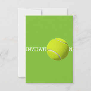 Tennis Ball Custom 12.7 cm x 8.9 cm  Invitations