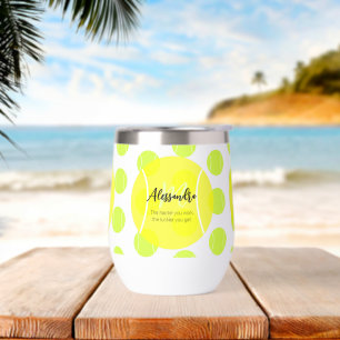 Tennis ball custom name & text