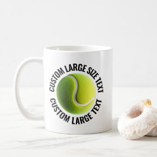 Tennis Ball Custom Personalized Text 11 oz. Coffee Mug