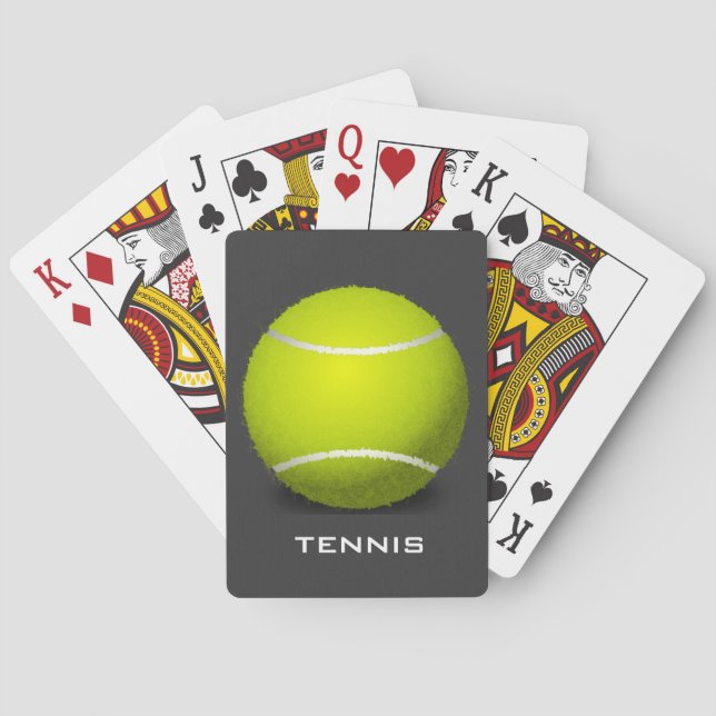 Tennis Ball Design Playing Cards (Back)