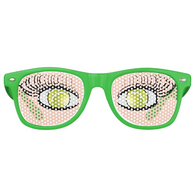 Tennis Ball Eyes Funny Fan Glasses (Front)