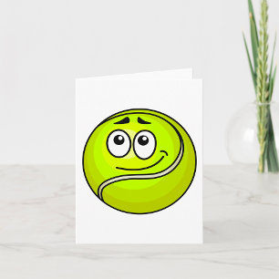 Tennis Ball Face Card