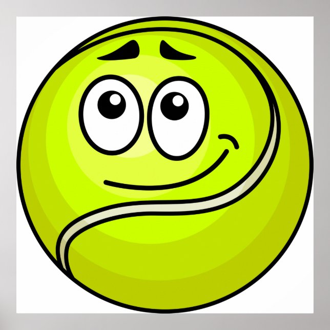 Tennis Ball Face Poster (Front)