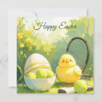 Tennis ball for Easter Holiday
