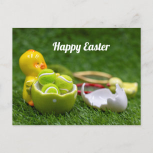 Tennis ball for Easter Holiday with tennis  eggs