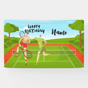 Tennis Ball for Tennis Player Birthday Party     Banner
