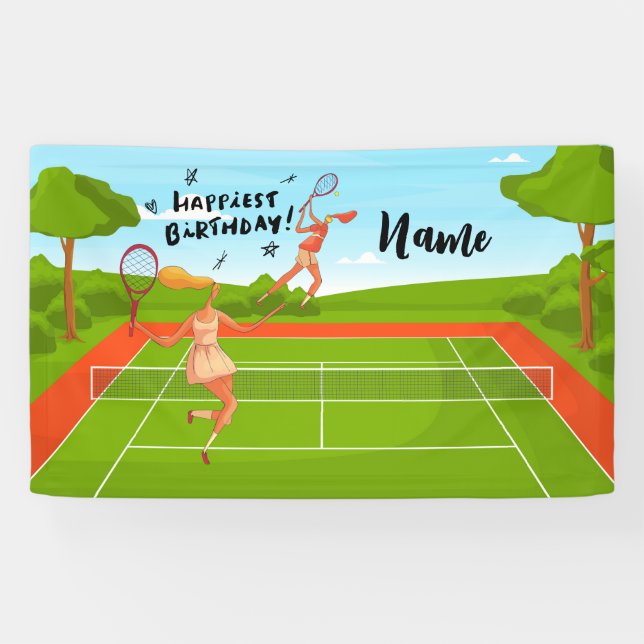 Tennis Ball for Tennis Player Birthday Party     Banner (Horizontal)
