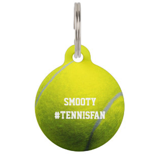 Tennis ball Game Player Pet Tag