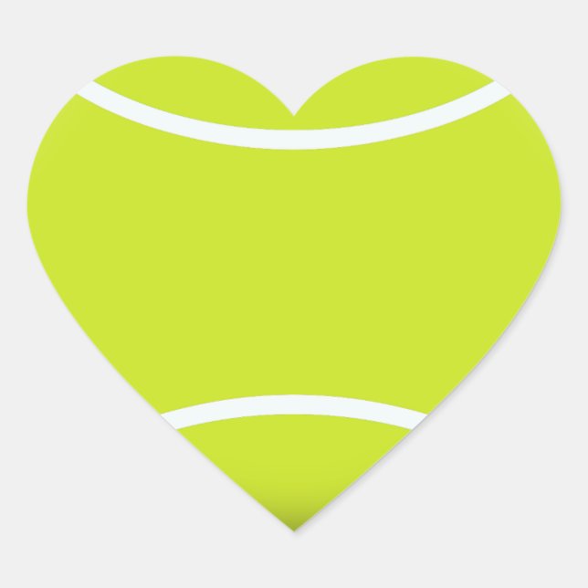 TENNIS BALL HEART STICKER (Front)