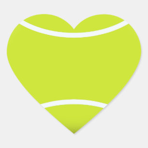 TENNIS BALL HEART STICKER