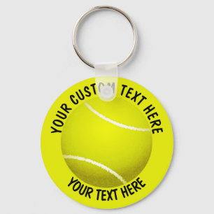Tennis Ball Icon Custom Key Ring