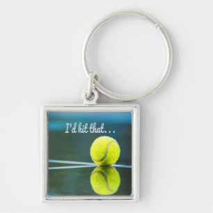 Tennis ball I'd Hit That Funny Gift Key Ring