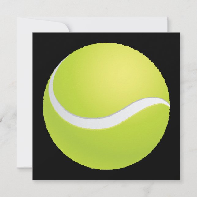 Tennis Ball Invitation (Front)