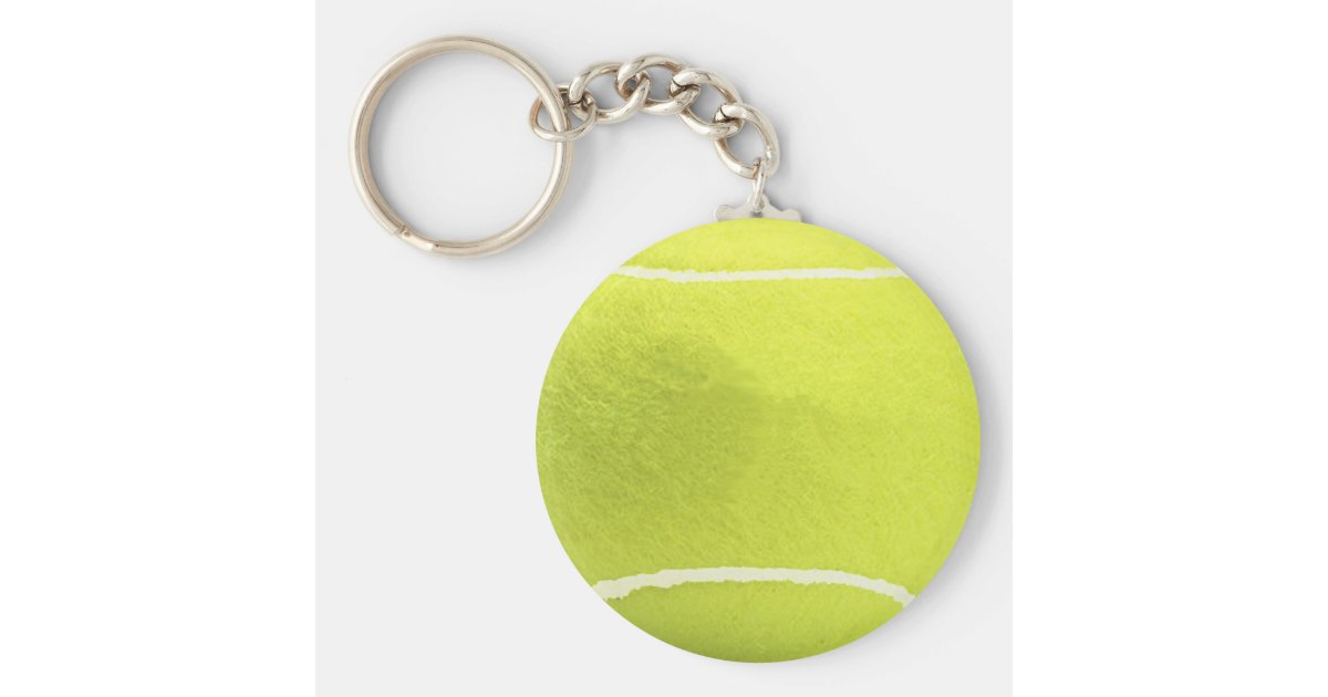 Tennis Ball Key Chain Zazzle.co.uk