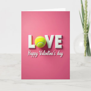 Tennis Ball Love Card