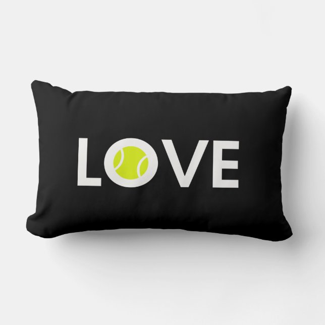 Tennis Ball LOVE Lumbar Cushion (Front)
