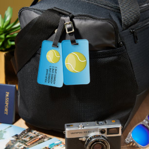 Tennis Ball Luggage Tag