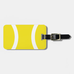 Tennis ball luggage tag