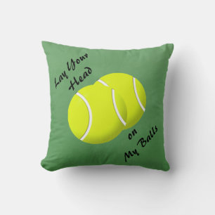 Tennis Ball Mojo Throw Pillow