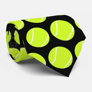 Tennis Ball Neck Tie for Tennis Players or Coaches
