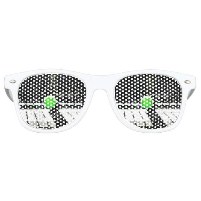 Tennis Ball Net Water Spiral Art Retro Sunglasses (Front)