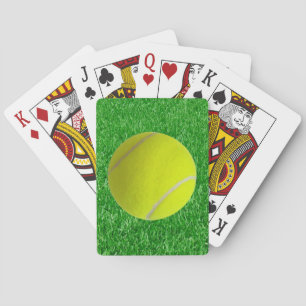 Tennis Ball On Grass Playing Cards