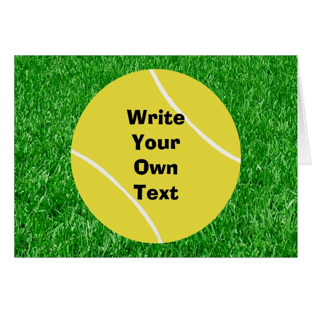 Tennis Ball On Lawn (Front Horizontal)